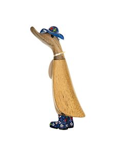 DCUK Duckings – Floral Hats and Welly Boots Navy